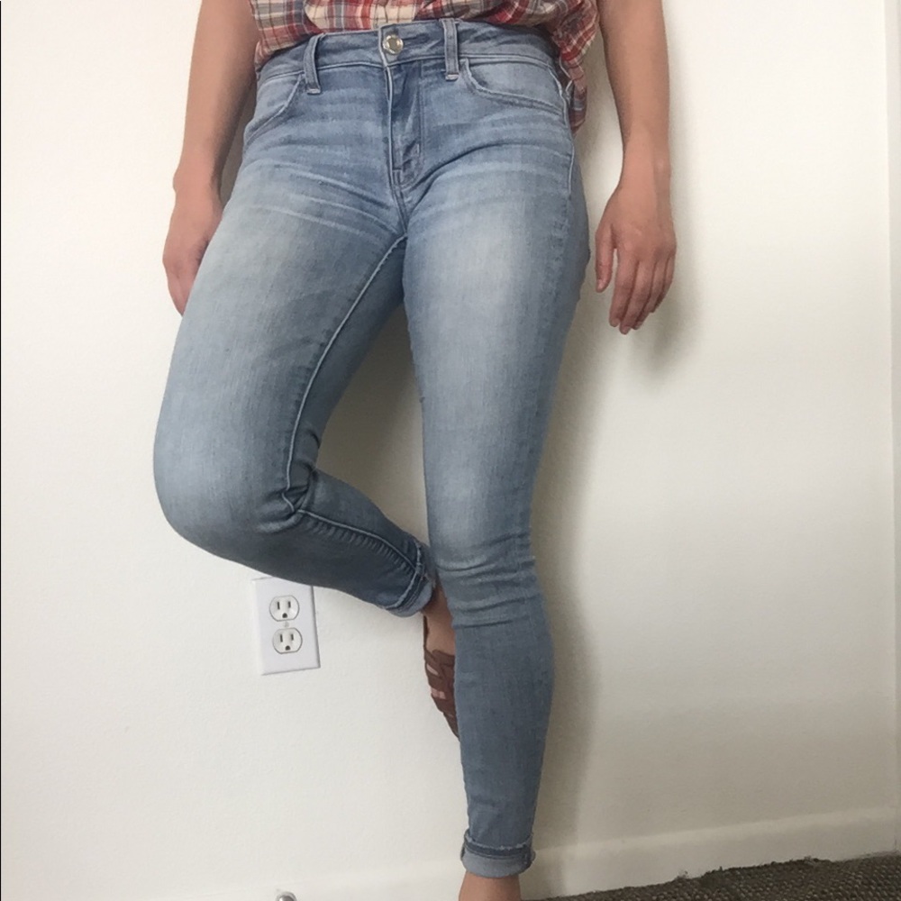 American Eagle Light Wash Jegging